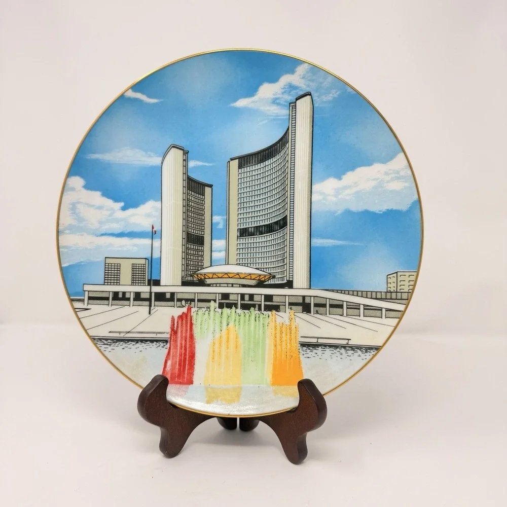 AMF Bowling BPAA Convention 1977 Toronto‎ Civic Centre Porcelain Plate 10